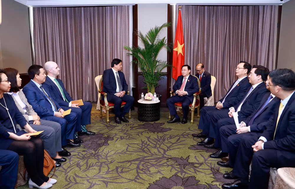 Quang cảnh buổi tiếp.