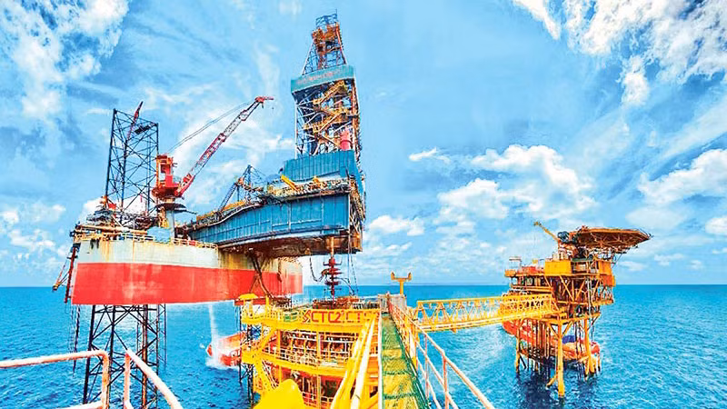 Giàn CTC-2 mỏ Cá Tầm được đưa vào khai thác năm 2022. (Ảnh: nhandan.vn)