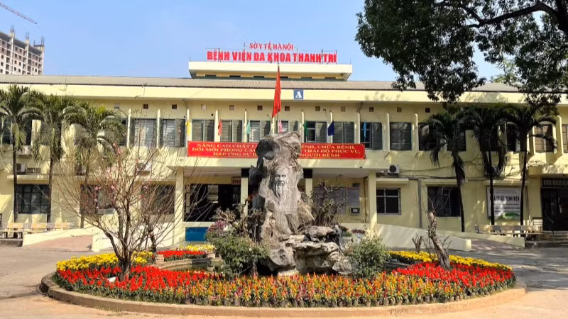 Bệnh viện Đa khoa Thanh Trì. (Ảnh: Baodautu.vn)