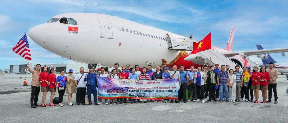Chuyến bay quy tụ đại diện cộng đồng doanh nghiệp Việt thuộc nhiều lĩnh vực.