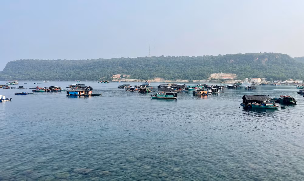 Một góc xã đảo Thổ Châu, thành phố Phú Quốc (Kiên Giang).