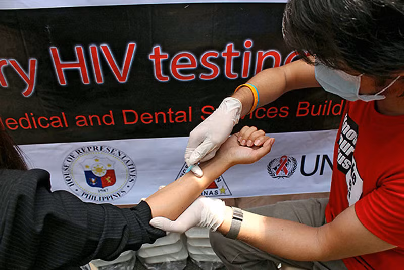 Xét nghiệm HIV tại Philippines. (Ảnh: The Philippine Star)
