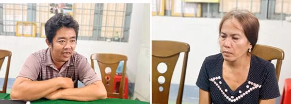 Hai đối tượng Lê Văn Danh và Nguyễn Thị Lệ.