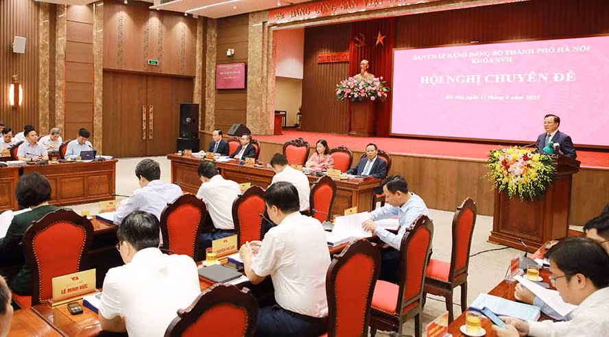 Quang cảnh Hội nghị sáng 31/8.