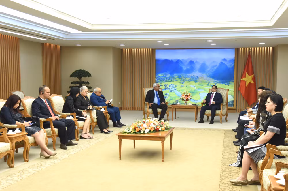 Quang cảnh buổi tiếp.