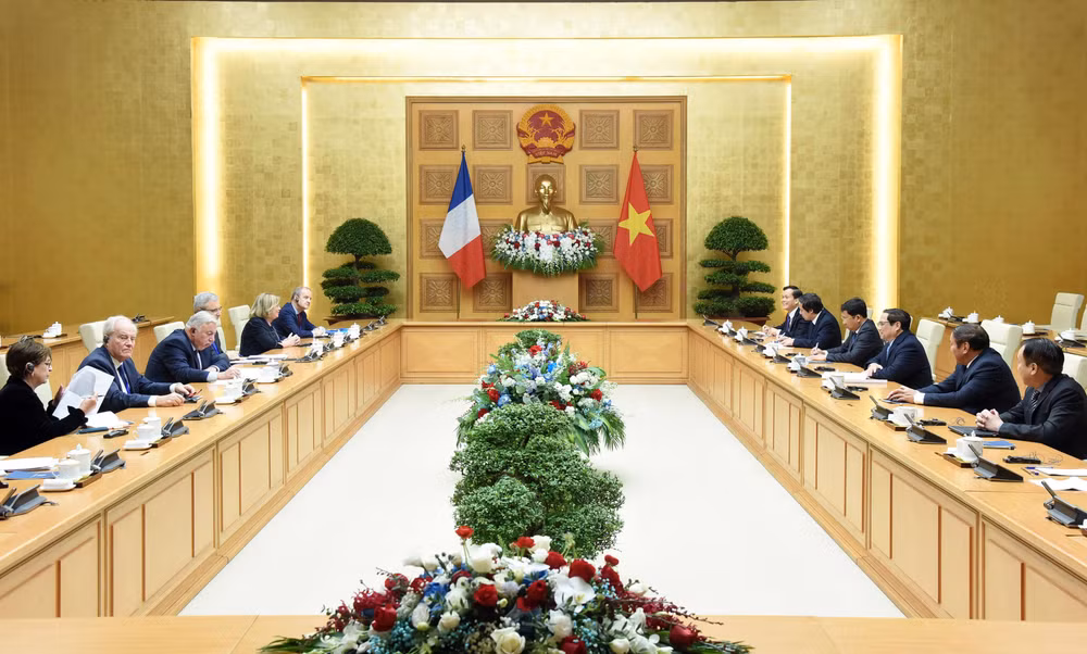 Quang cảnh buổi tiếp.