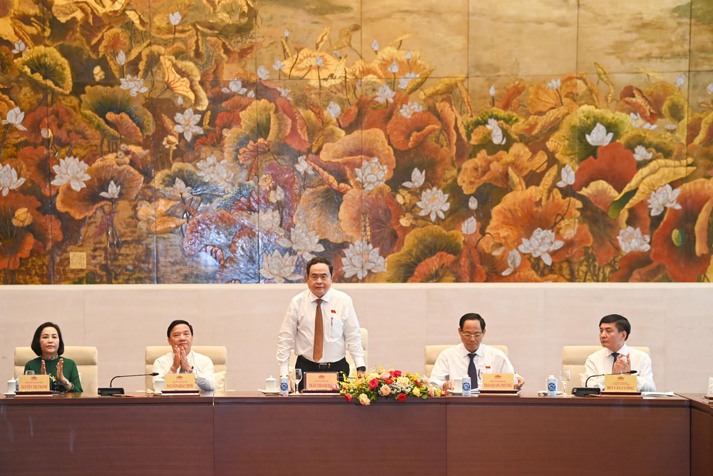 Chủ tịch Quốc hội Trần Thanh Mẫn chủ trì gặp mặt lãnh đạo các cơ quan báo chí nhân kỳ họp thứ 7, Quốc hội khóa XV.