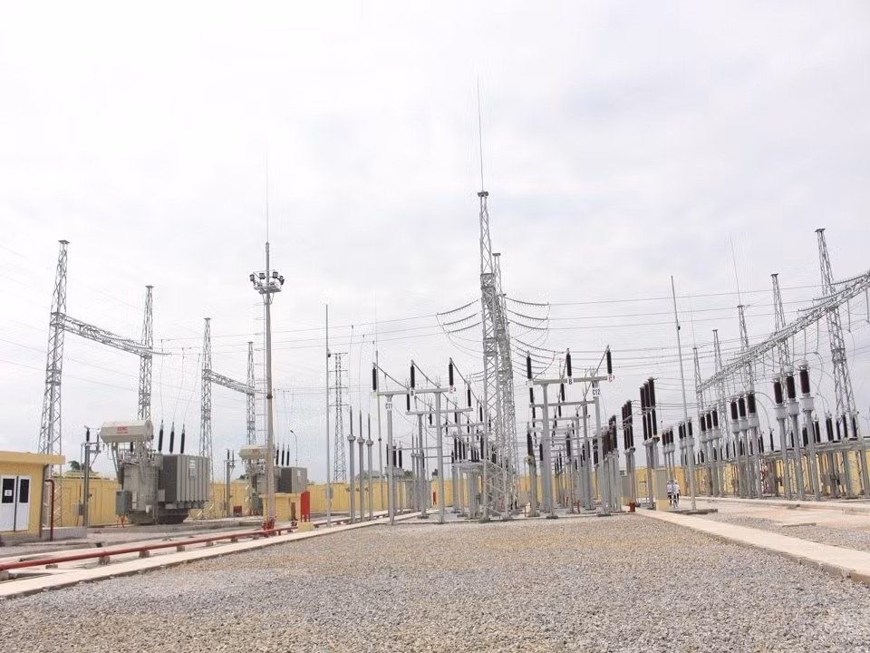 Toàn cảnh TBA 110kV Yên Bình 8, tỉnh Thái Nguyên.