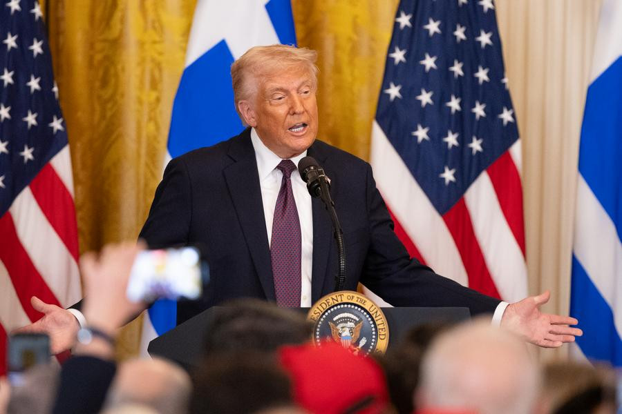 Tổng thống Hoa Kỳ Donald Trump. Ảnh: Tân Hoa xã