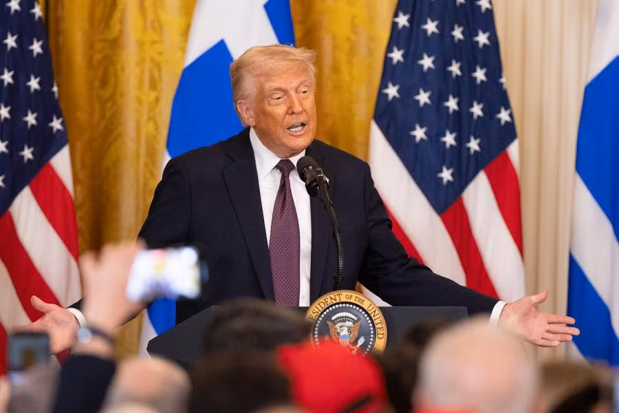 Tổng thống Hoa Kỳ Donald Trump. Ảnh: Tân Hoa xã