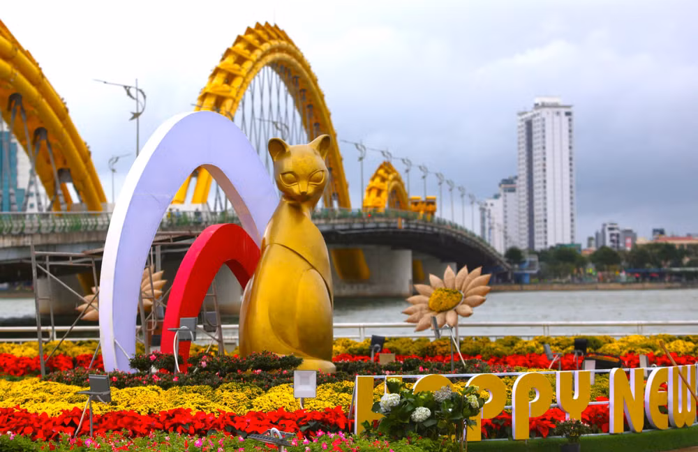 Tại khu vực đầu cầu Rồng Đà Nẵng.