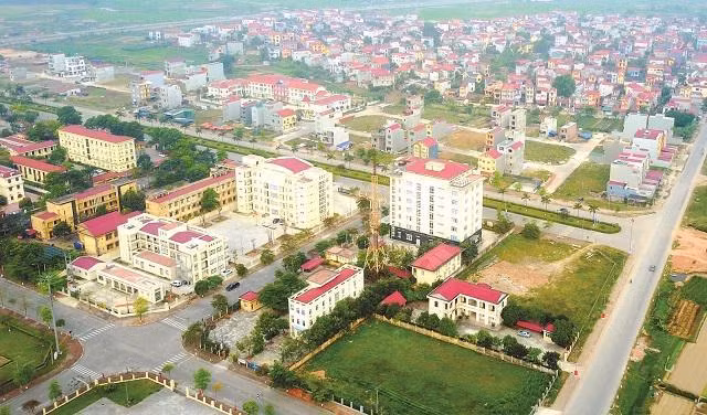 Huyện Mê Linh cùng với Đông Anh và Sóc Sơn được đề xuất xây dựng mô hình thành phố trực thuộc Thủ đô tại khu vực phía Bắc (trong ảnh: Diện mạo hiện đại của huyện Mê Linh).