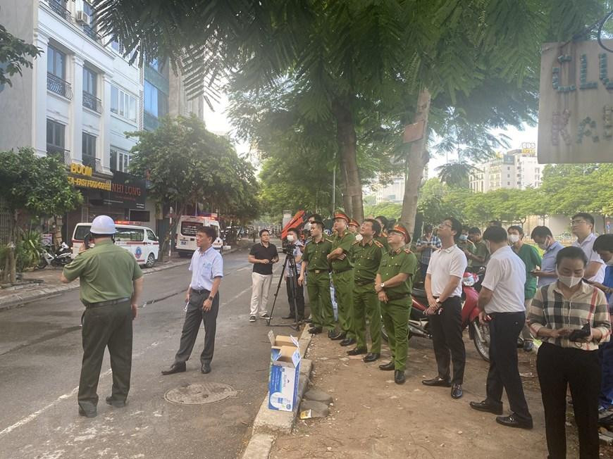 Hiện trường vụ cháy. (Ảnh: TTXVN)
