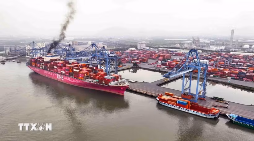 Tốc độ tăng trưởng thương mại của Việt Nam với Hàn Quốc đạt 9,3%. (Ảnh: Vũ Sinh/TTXVN)