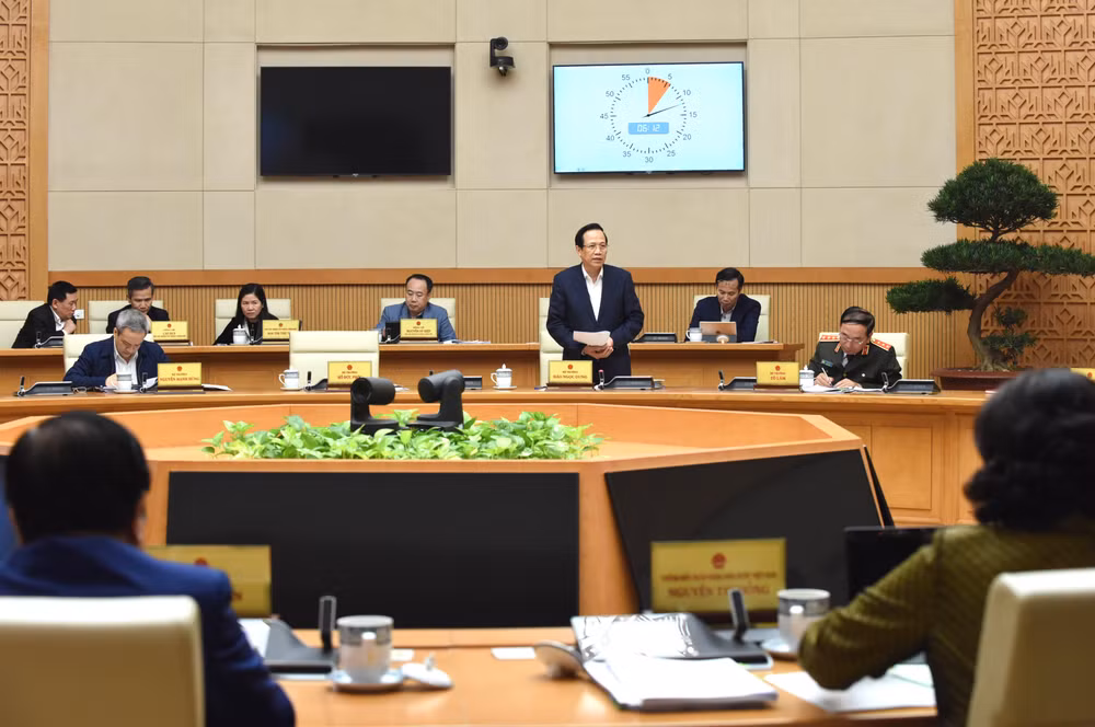 Bộ trưởng Lao động-Thương binh và Xã hội Đào Ngọc Dung phát biểu.