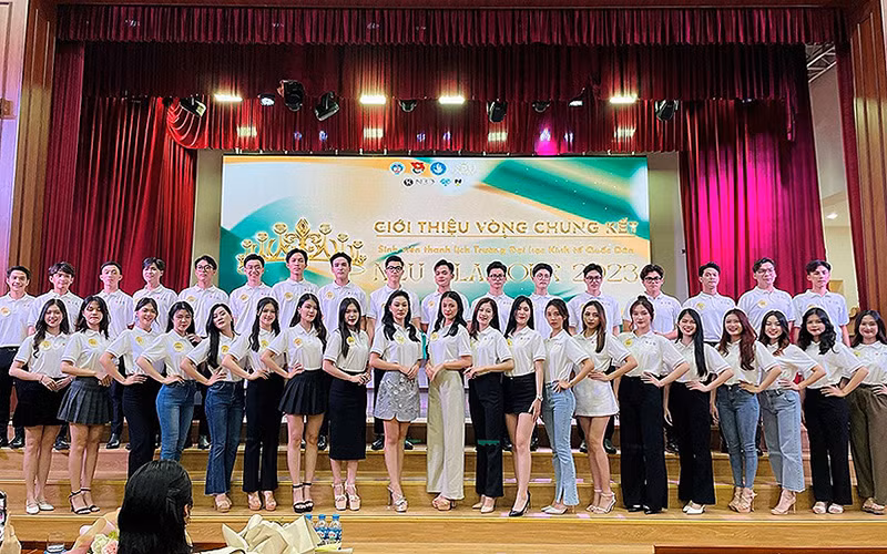 40 gương mặt nam sinh, nữ sinh tiêu biểu lọt vào chung kết Cuộc thi Sinh viên thanh lịch - NEU Glamour 2023.
