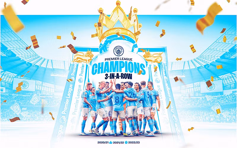 Manchester City vô địch Premier League 2022-2023.