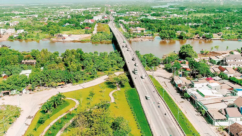 Một góc đô thị huyện Củ Chi, Thành phố Hồ Chí Minh. (Ảnh: Tùng Quang)