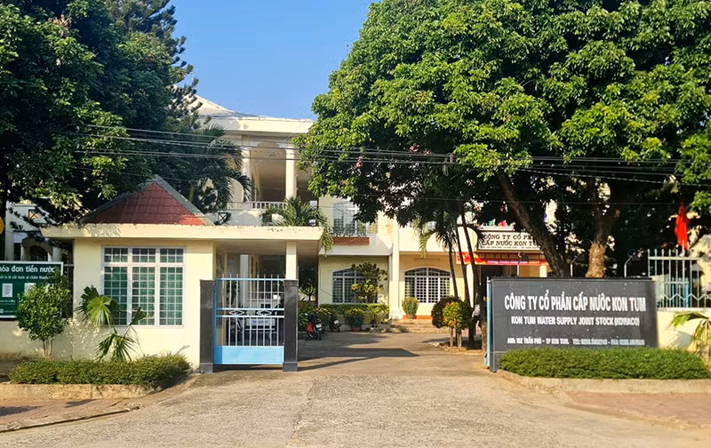 Trụ sở Công ty cổ phần cấp nước Kon Tum 