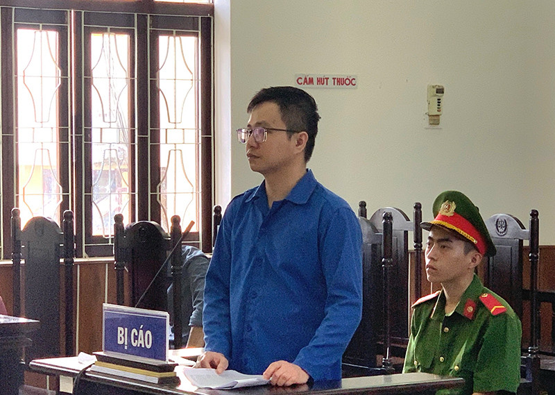 Đối tượng Hồ Phước Nguyên tại phiên tòa