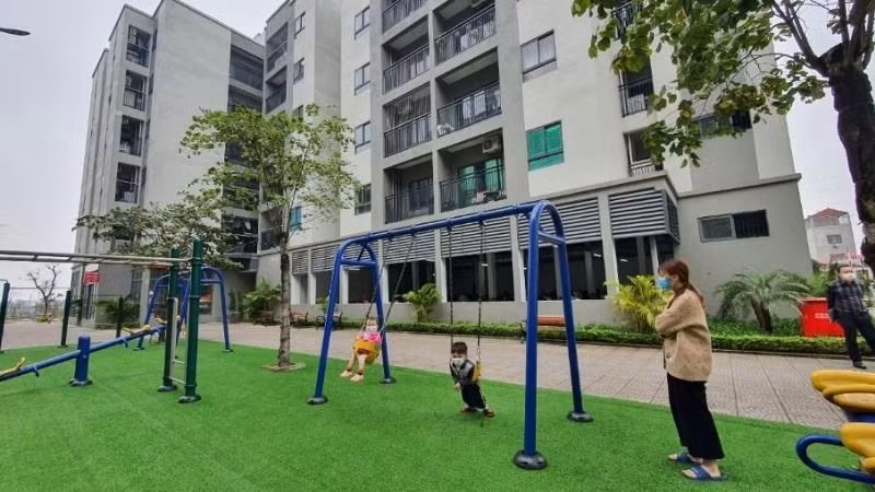 Khu nhà ở xã hội tại huyện Mê Linh, Hà Nội.