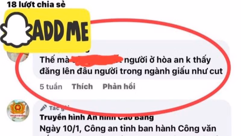 Ông B.Đ.P bình luận với nội dung xúc phạm. 