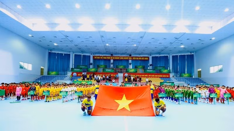 Lễ khai mạc vòng loại Giải bóng đá U11 toàn quốc - Cup Nestlé Milo năm 2024 khu vực phía nam. 