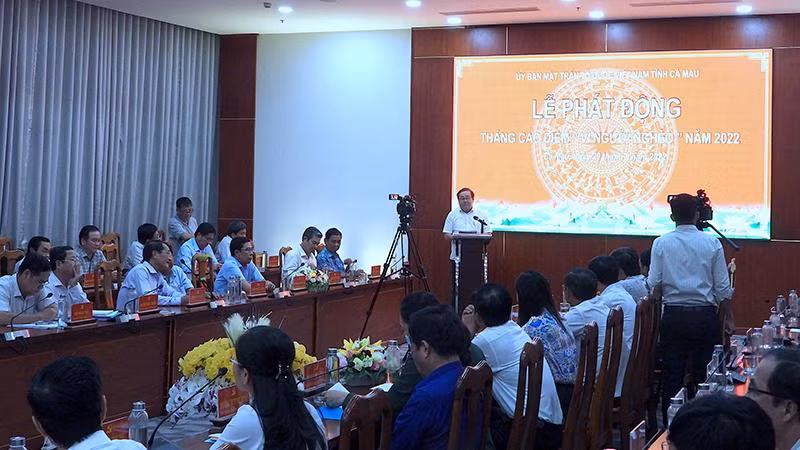 Cà Mau phát động Tháng cao điểm “Vì người nghèo” năm 2022 vào chiều 29/9.