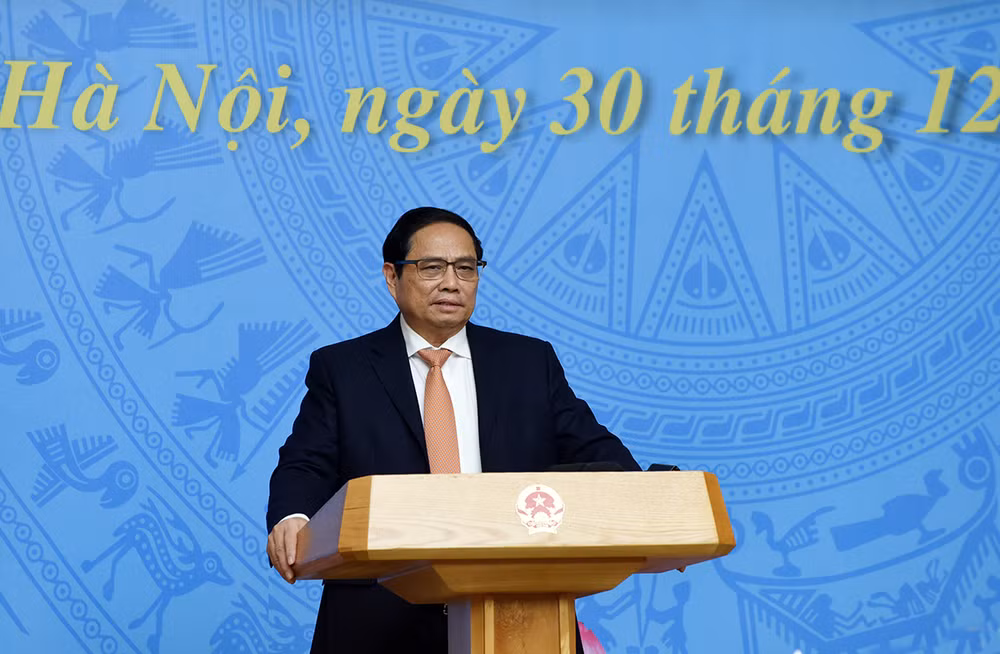 Thủ tướng Phạm Minh Chính động viên, chúc mừng các nhân chứng lịch sử Công an nhân dân.