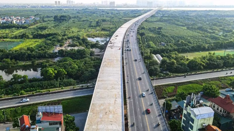 Dự án Cầu Vĩnh Tuy (giai đoạn 2) đến nay đã giải ngân được 59% kế hoạch vốn, dự kiến hoàn thành vào tháng 6/2023.