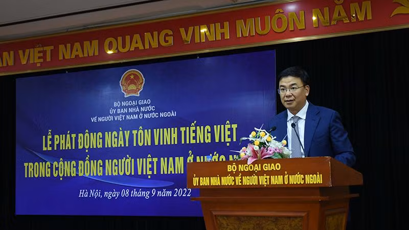 Thứ trưởng Phạm Quang Hiệu phát biểu tại Lễ phát động.