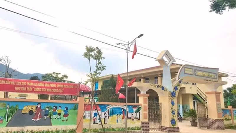 Trường mầm non Bắc Sơn, nơi xảy ra sự việc. (Nguồn: TTXVN/Vietnamnet)