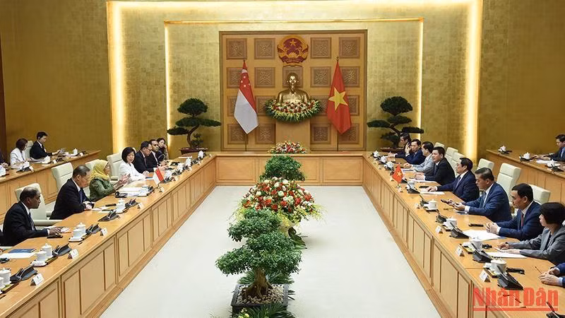 Quang cảnh buổi tiếp.