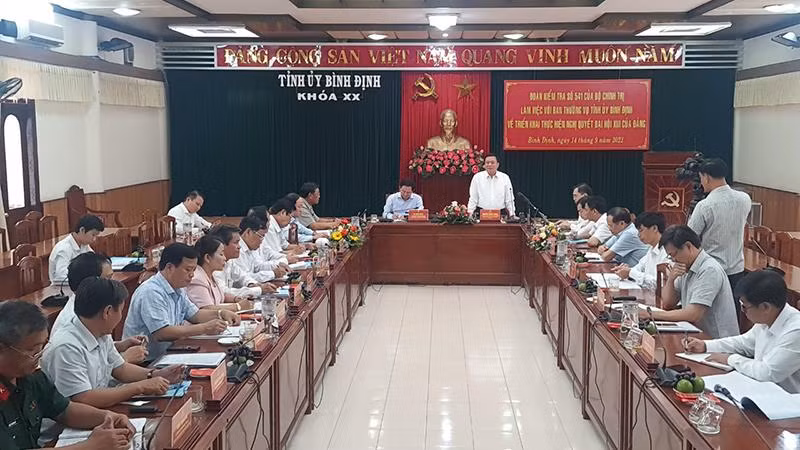 Quang cảnh buổi làm việc.