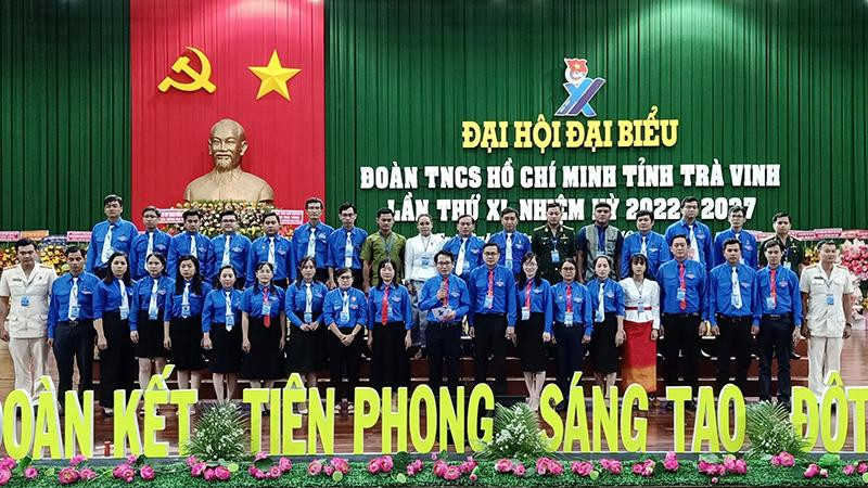 Ban chấp hành Tỉnh đoàn Trà Vinh khoá mới ra mắt tại đại hội.