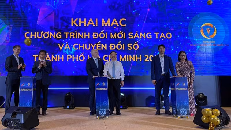 Nghi thức khai mạc Tuần lễ Đổi mới sáng tạo và Chuyển đổi số Thành phố Hồ Chí Minh năm 2022.