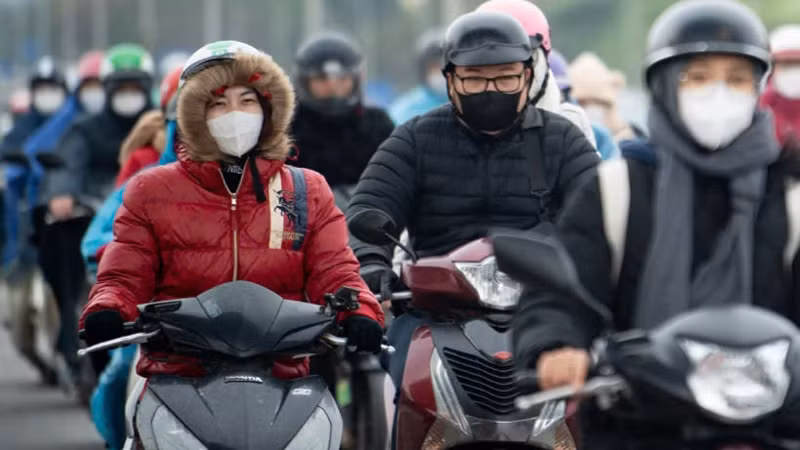 Khu vực Hà Nội đêm có mưa, mưa rào rải rác, trời rét. (Ảnh minh họa)