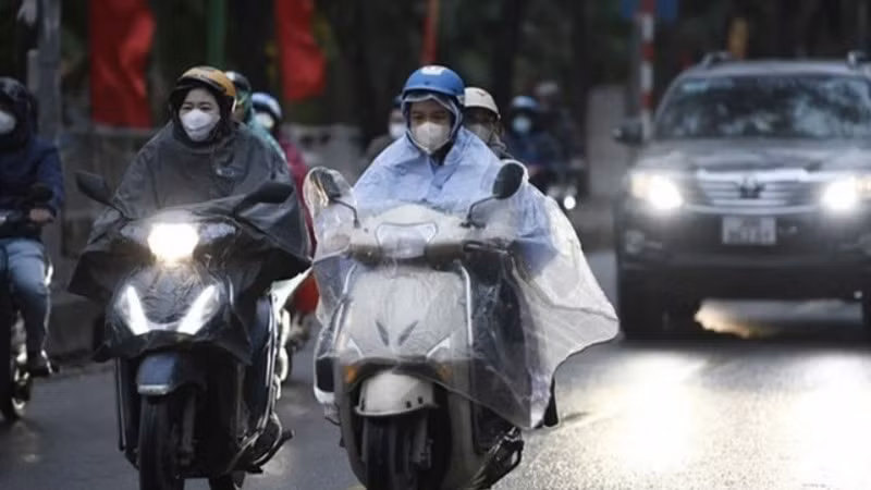 Khu vực Hà Nội có mưa, mưa nhỏ, trời rét. (Ảnh minh họa)