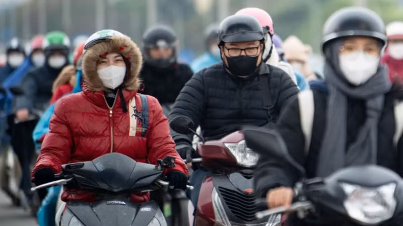 Khu vực Hà Nội có mưa vài nơi, trời rét đậm, rét hại với nhiệt độ thấp nhất 10-12 độ C. (Ảnh minh họa)