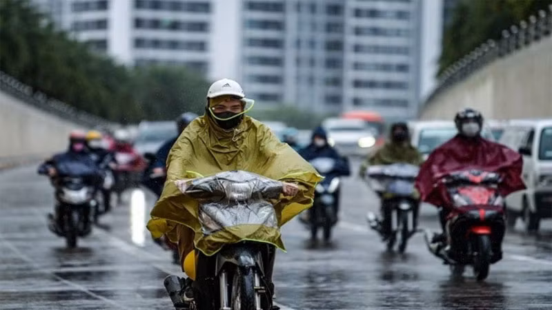 Khu vực Hà Nội có mưa, mưa nhỏ, từ đêm nay trời rét đậm. (Ảnh minh họa)