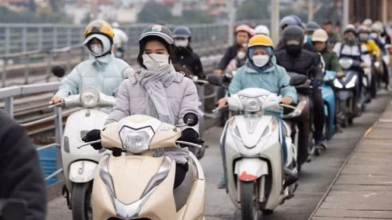 Khu vực Hà Nội từ đêm 23/2 trời rét đậm. (Ảnh minh họa)