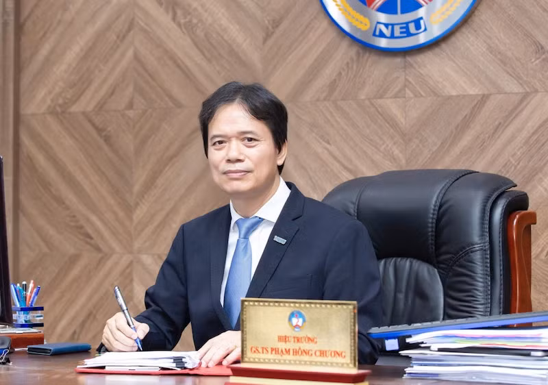 Giám đốc Đại học Kinh tế quốc dân Phạm Hồng Chương. (Ảnh: NEU)