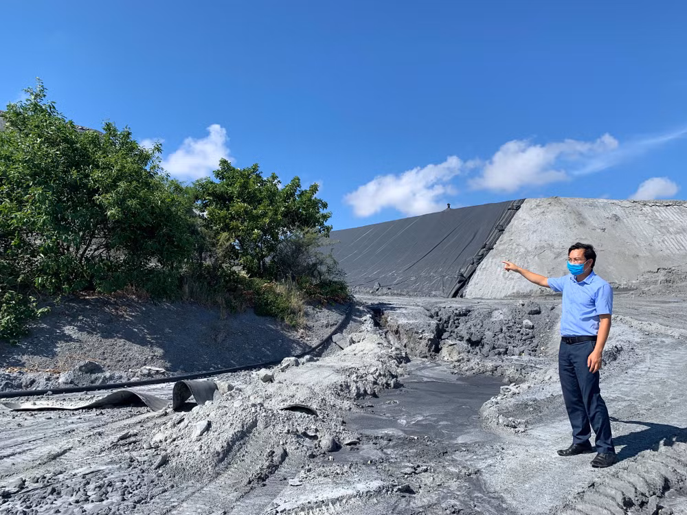 Lượng bã thải gyps của Nhà máy DAP Đình Vũ vẫn còn tồn trữ khoảng 3,5 triệu tấn.