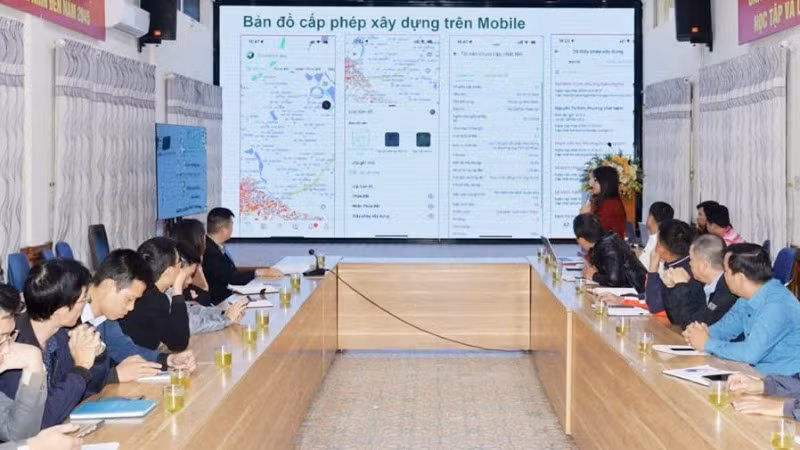Thực hiện cấp phép xây dựng trên Mobile.
