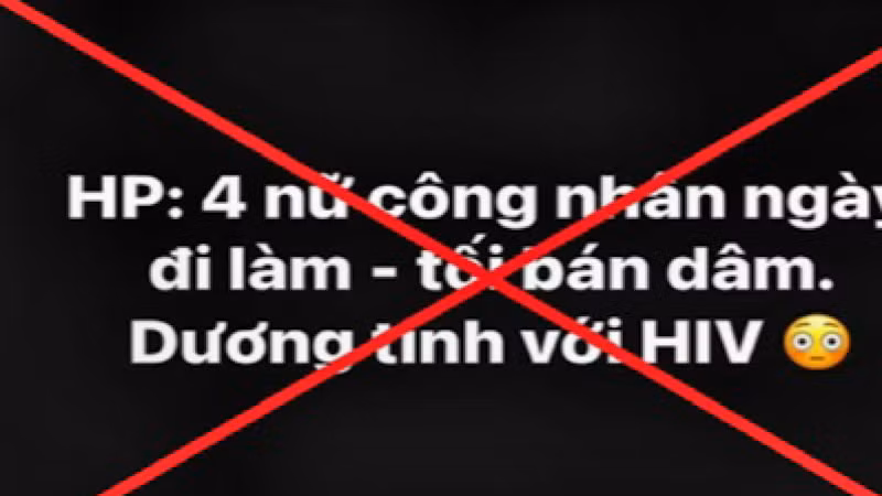 Thông tin sai sự thật phát tán trên mạng xã hội.
