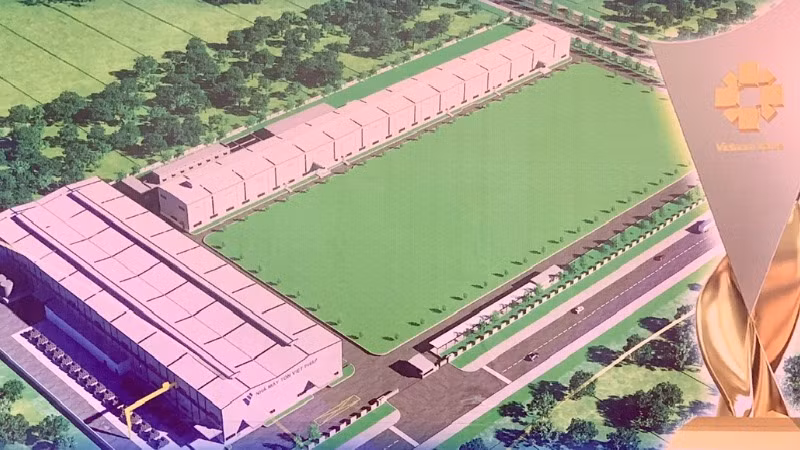 Phối cảnh Nhà máy sản xuất tôn thép Việt Pháp số 2.