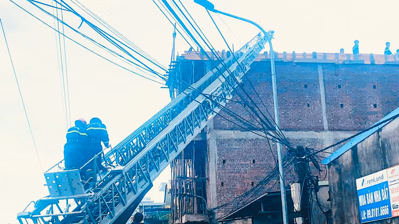 Hiện trường vụ tai nạn khiến một người tử vong.