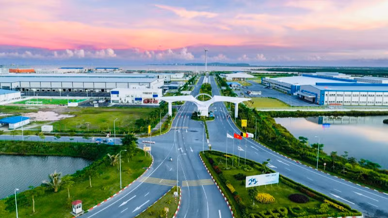 Khu công nghiệp Deep C Hải Phòng được nhiều nhà đầu tư lựa chọn xây dựng nhà máy.