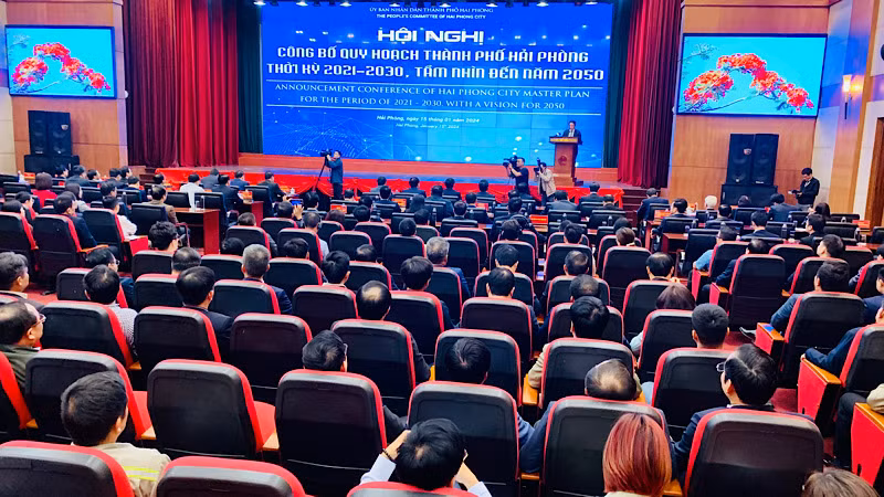 Quang cảnh hội nghị công bố Quy hoạch.
