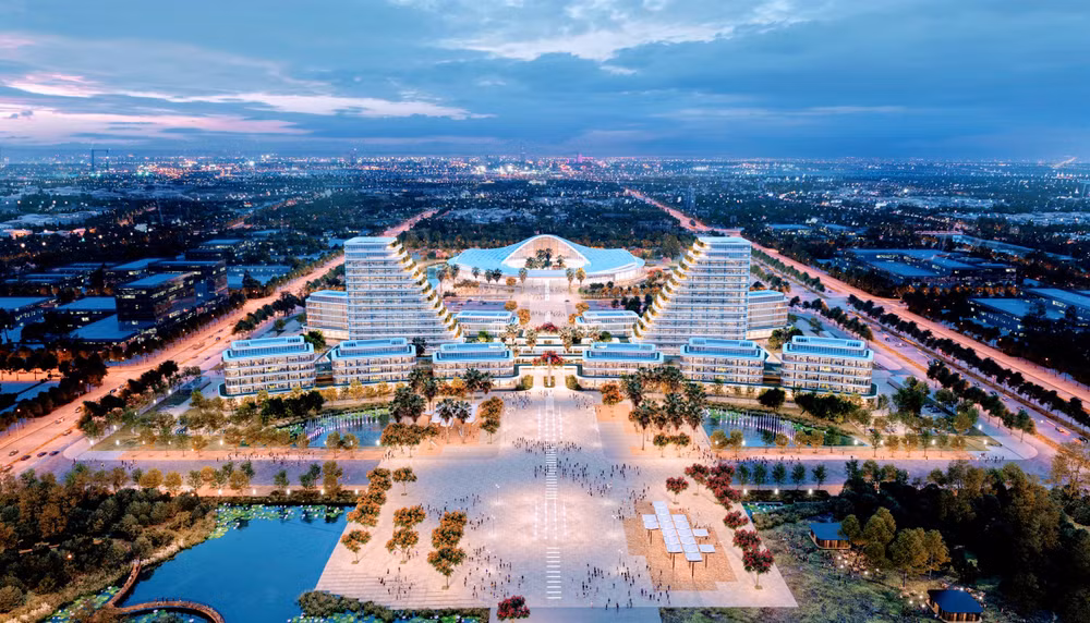 Phối cảnh Trung tâm Chính trị-Hành chính thành phố Hải Phòng sẽ được xây dựng